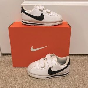 Nike Cortez Basic Toddler Boy Size 9c Black And White